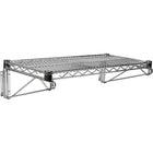 Kleton – Ensemble mural chromaté de rayonnage de fil, 1 tablette-Les tablettes de gros calibre en treillis ouverts minimisent l’accumulation de la poussière, améliorent la circulation de l’air et offrent une plus grande visibilité des articles rangés