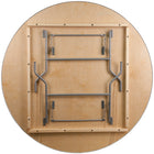 Flash Furniture – Table de banquet pliante de 72 po de diamètre avec rebords en métal, bois clair (XA72BIRCHM)-Contreplaqué épais de 0,75 pouce