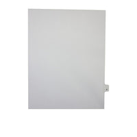 Mark Maker – Onglets séparateurs juridiques blancs, 1/26 onglets, format lettre, sans trous, lettre V, 25/paquet-Onglets séparateurs blancs, 1/26 onglets