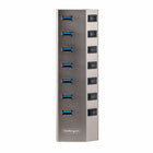 StarTech - Hub USB-C auto-alimenté à 7 ports avec interrupteurs On/Off individuels - Gris sidéral-Fabriqué en aluminium