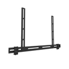 Kanto - Support universel de barre sonore pour téléviseur et mur - Noir-Peut être fixé au mur ou installé au-dessus ou au-dessous d’un téléviseur
