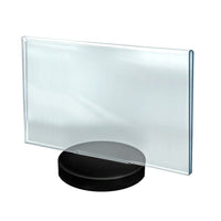 Azar Displays – Porte-affiche horizontal à base ronde, 10/paquet (108715)-Porte-affiche