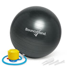 Bouncyband Balle d'équilibre, 65cm, Gris Foncé-Non-roll away weighted balance ball offers a flexible chair for school and home