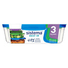 Sistema - Ensemble Nest It - paquet de 3-Conservation des aliments