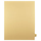 Markmaker - Intercalaires imprimes Legal, Chamois, 1/25th coupe, format lettre, sans trous, 25 tabs/PQT, 5 PQT/Boite, Numero 123-Intercalaires imprimes Legal