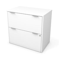 Bestar - Classeur latéral i3 Plus, blanc (160630-1117)-Deux tiroirs