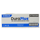 DuraPlus - Essuie-tout - blanc - 800' - Paquet de 6-Idéal pour les zones à fort trafic