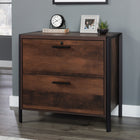 Sauder - La Collection Briarbrook Classeur latéral - Finition Barrel Oak-Tiroirs avec coulisses à extension complète pour dossiers suspendus de format lettre ou légal.