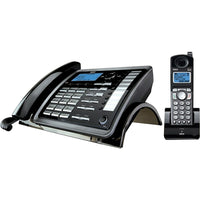 RCA - Téléphoneextensible TC25255RE2 à 2 lignes et 2 combinés avec ou sans fil-L'ensemble comprend un téléphone filaire à 2 lignes et un téléphone sans fil auquel vous pouvez ajouter jusqu'à 10 combinés