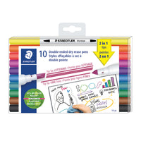 Staedtler - Stylos Effaçables À Sec - Paquet de 10-Essuyez a sec sur la plupart des surfaces lisses