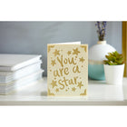 Cricut Joy  Cartes d'insert, Crème/Or Paillettes, paquet de 10-Pour Cricut Joy