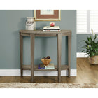 Monarch Specialties - 2452 Table D'Appoint - 36 po L/Console Taupe Fonce-Conception à deux niveaux ouverts pour un rangement supplémentaire ou pour disposer vos objets préférés