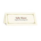 St. James™ – Marque-places Overtures® Embassy, ivoire, feuille d'or, paq./60-Marque-places Embassy