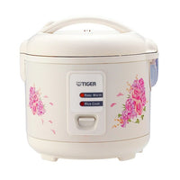 Tiger – Cuiseur à riz électrique 5,5 tasses, blanc-Revêtement intérieur antiadhésif