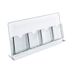 Azar Displays – Porte-brochures de comptoir, 4 pochettes pour dépliants à trois volets, 2/paquet (222978-2)-Un excellent support pour des prospectus, des menus de restaurants, un bureau de concierge ou un bureau de réservation dans un hôtel