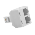 Adaptateur encastré duplex Basic Tech - Blanc-4