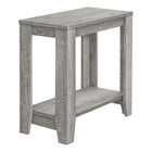 Monarch Specialties - 3380 Table D'Appoint - 22 po H/Gris Industriel-Dimensions du produit: 23.75 po L x 11.75 po L x 22 po H