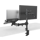 ShoppingAll - Support pour double écran et ordinateur portable entièrement réglable - Noir-8
