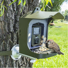 Technaxx - TX-165 Caméra Full HD Birdcam à piles avec mangeoire à oiseaux - Vert-Fonctions : vidéo, photo, vidéo et photo ou ralenti/microphone et haut-parleur intégrés