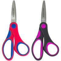 Merangue - Ciseaux à prise confortable de 5 po pour enfants - Assortis - Paquet de 12-Ciseaux à bout ronds de 5" pour une coupe sûre et précise