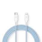 LOGiiX - Vibrance Connect USB-C vers Lightning - Bleu-Câble de charge coloré et ultra-durable de 1,5 m pour charger rapidement les appareils Apple