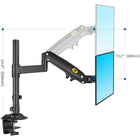 Double moniteur support de bureau Heavy Duty pour les écrans et moniteurs 17 - 27 po de North Bayou - H160- Noir-Matériau: Alliage d'aluminium