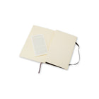 Moleskine – Carnet de la collection Classic, page blanche, couverture souple, noir, 5 po x 8,25 po-La reliure collée se pose à plat