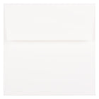 JAM Paper Enveloppes de 5,5 x 5,5 po, blanc semi-glacée, 50/paquet-Enveloppe carrée en papier blanc semi-glacé
