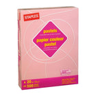 Staples - Papier à copies recyclé à 30 % - couleurs pastel - lettre - 8 1/2 po x 11 po - rose - 5000 Feuilles-20 lb