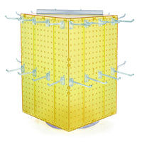 Azar - Tour de cheville interlock avec base et crochets tournants - 14 po x 14 po x 20 po - Jaune-Vendu en multiples de: 1