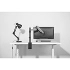 Uplite Support de Bureau Pour Moniteur Avec Bras Ajustables et Articulés, Pour 1 Ecran de 17"- 32"-Conception ultra résistant et lisse avec utilisation de matériaux en aluminium et en acier de qualité supérieure. Le bras a une capacité de poids de 1-8kg /2,2-17,6 lbs.