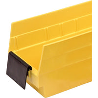 Quantum Storage Systems - Bacs De Rangement Pour Tablettes - Porte-Étiquettes De Forme Allongée, paquet de 24-Angle - 10 degrés