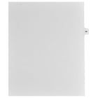 Markmaker - Intercalaires imprimes Legal, Blanc, 1/15th coupe, format lettre, sans trous, 25 tabs/PQT, 5 PQT/Boite, Numero 65-Intercalaires imprimes Legal