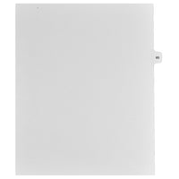 Markmaker - Intercalaires imprimes Legal, Blanc, 1/15th coupe, format lettre, sans trous, 25 tabs/PQT, 5 PQT/Boite, Numero 65-Intercalaires imprimes Legal