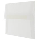 JAM Paper Enveloppes translucides A1, incolore, 250/paquet-Intérieur vierge où écrire un mot personnalisé