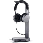 Satechi Headphone StEt w/ USB-C to USB-A - Gris Sidéral-Support en aluminium Slim offre une solution de stockage simple pour vos écouteurs.