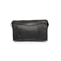 Ashlin® Trousse de rasage Dopp de format moyen Carnegie, noir-Trousse de rasage DOPP avec fermeture à glissière supérieure et section avant avec fermeture à glissière. Format parfait pour le voyage et les accessoires. Excellente conception unisexe pour les dames et les messieurs. Section avec fermeture à glissière supérieure pour un accès facile au contenu à l'intérieur.