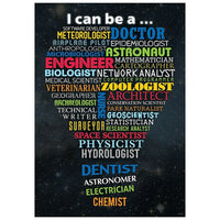 Creative Teaching Press STEM Careers Inspire U Poster-Astucieuse et colorée, cette affiche de motivation sur le thème de la science présente des mots inspirants