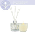 Aromabotanical – Ensemble-cadeau avec bougie au parfum de lavande, d’orange et de camomille + diffuseur (16-AB/SET LO)-L’ensemble-cadeau d’Aromabotanical combine un diffuseur à roseaux de 50 ml contenant des huiles essentielles australiennes sur mesure, et une mini bougie de 2 oz.