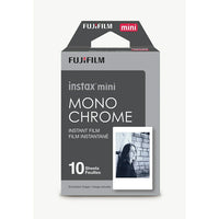 FUJIFILM Film Instax mini monochrome, paq./10 feuilles-Appuyez sur le déclencheur, capturez le moment présent et regardez la photo se développer sous vos yeux !