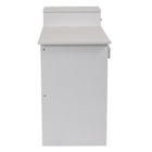 Flash Furniture Bureau d'ordinateur Highland Park blanc avec étagères et tiroir-Surface à plusieurs niveaux