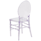 Flash Furniture - Chaise Florence empilable cristal glacé de Flash Elegance-Finition glacée transparente