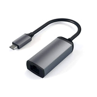 Satechi Adaptateur Ethernet USB-C - Gris sidéral-Adaptateur Ethernet Type-C vers Gigabit pour un streaming vidéo HD facile