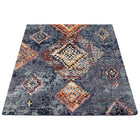 ECARPETGALLERY - Tapis Morocco Mosaique Bleu 6'7" x 9'6"-Tissé A La Machine Turquie