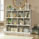 Sauder - Barrister Lane Bibliothèque - 47,52 po H - Finition White Plank (423672)-Huit tablettes fixes