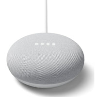 Google - Nest Mini 2e génération, craie-Vous pouvez faire jouer de la musique à partir de Spotify, de YouTube Music, de Tuneln et plus encore (Des abonnements peuvent être nécessaires. Des conditions ou des frais supplémentaires peuvent s'appliquer). Dites simplement à votre Assistant Google la chanson, l'artiste, l'album ou le genre de musique que vous souhaitez écouter. Vous pouvez également diffuser de la musique sur le Nest Mini à partir de votre téléphone (Un téléphone Android ou des applis compatibles