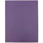 JAM Paper Enveloppes ouvertes au bout avec fermeture gommée, 10 x 13 po, violet foncé, 1000/paquet-Violet foncé