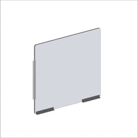 Côté pare-haleine modulaire Mark Maker - Acrylique transparent 1/4" - panneau de 30" Lx31,5"H - 2 traverses inférieures de 8"-Nos côtés modulaires transparents doivent être combinés avec les façades modulaires comme une extension pour une protection supplémentaire.