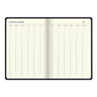 Letts - Agenda perpétuel 5 ans Icon - 8-1/4 po H x 5-3/4 l - Noir-Une semaine sur 2 pages