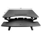 Posidesk 35 Pouces Bureau assis-debout avec plateau de clavier multi-angle-Mouvement droit dajustement de hauteur pour une utilisation facile